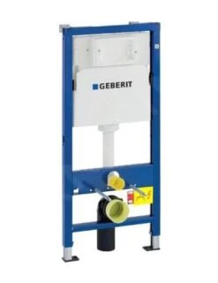 Geberit Duofix - Inbouwreservoir Voor Hangend Toilet Met DELTA21 Bedieningsknop, Glanzend Chroom + Closet Alpha Met WC-zitting 458.103.00.1 NR2 -Badkamer Luxe 00660e0ee8be677d33cccd5c 4