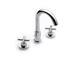 Roca Loft - Wastafelkraan Met Waste, 3-gats Installatie, Chroom A5A4443C00