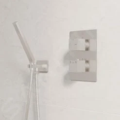 Steinberg 160 - Afdekset Voor Thermostaat Voor 2 Functies, Geborsteld Nikkel 160 4133 3 BN -Badkamer Luxe 009bd83b6963cc7ea1158668