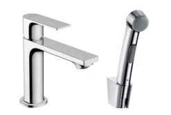 Hansgrohe Rebris E - Wastafelkraan Met Bidet Douche, Chroom 72216000