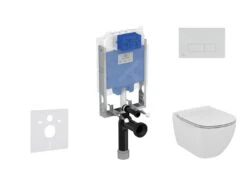 Ideal Standard ProSys - Toiletset- Inbouwreservoir, Closet, WC-zitting Tesi, Oleas M2 Bedieningsplaat, Rimless, Softclose, Chroom ProSys80M SP81