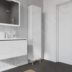 Duravit L-Cube - Hoge Badkamerkast 1760x400x243 Mm, Rechts, Glanzend Wit LC1170R2222 -Badkamer Luxe 01085ce290b0de3cb79c0728