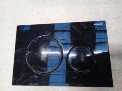 Geberit Sigma20 - Bedieningsplaat, Glanzend Zwart/mat Zwart Ring 115.882.DW.1IIJ3 -Badkamer Luxe 0154b571944219ea2746a510