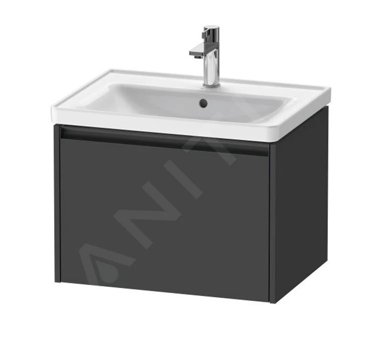Duravit Ketho.2 - Wastafelkast 440x634x455 Mm, 1 Lade, Grafiet Mat K25082049490000 1 Duravit Ketho.2 - Wastafelkast 440x634x455 Mm, 1 Lade, Grafiet Mat K25082049490000