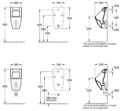 Villeroy & Boch Venticello - Urinoir, 285x545x315 Mm, DirectFlush, Alpine Wit 5504R101 7 Villeroy & Boch Venticello - Urinoir, 285x545x315 Mm, DirectFlush, Alpine Wit 5504R101 -Badkamer Luxe 01e64b3fdfa0b2b446680b4b 1