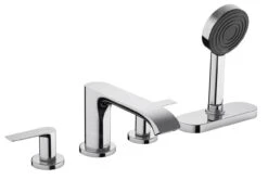 Hansgrohe Vivenis - Badrandkraan, 4-gats, SBox, Chroom 75444000