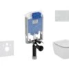 Ideal Standard ProSys - Toiletset- Inbouwreservoir, Closet, WC-zitting Tesi, Oleas M1 Bedieningsplaat, Wit ProSys80M SP88