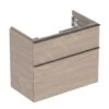 Geberit ICon - Wastafelonderkast, 74x62x42 Cm, 2 Laden, Eiken 502.308.JH.1