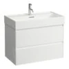 Laufen Lani - Wastafelonderkast, 79x44x52 Cm, 2 Laden, Mat Wit H4035521122601