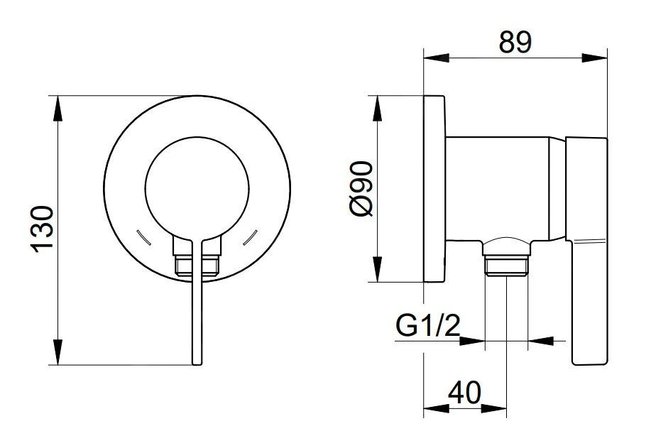 Keuco IXMO - Inbouw Douchekraan, Chroom 59552019501 2 Keuco IXMO - Inbouw Douchekraan, Chroom 59552019501 - Afbeelding 2