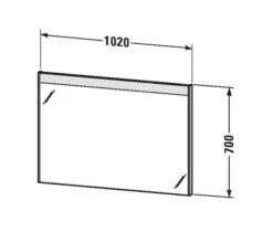 Duravit Brioso - Spiegel Met LED Verlichting 700x1020x45 Mm, Glans Wit BR7003022220000 -Badkamer Luxe 02e737f417ae877390537a23