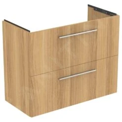 Ideal Standard I.Life S - Wastafelonderkast, 800x375x630 Mm, 2 Laden, Eiken T5295NX