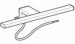 Geberit Selnova Square - Verlichting, 300 Mm, Chroom 501.280.00.1 -Badkamer Luxe 045fe4d9bf1b11abd8f7f5fc