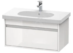 Duravit Ketho - Wastafelonderkast 410x800x455 Mm, 1 Lade, Glanzend Wit KT666702222
