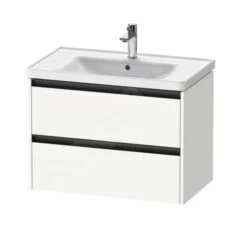 Duravit Ketho.2 - Wastafelkast 549x784x455 Mm, 2 Laden, Mat Wit K25283018180000
