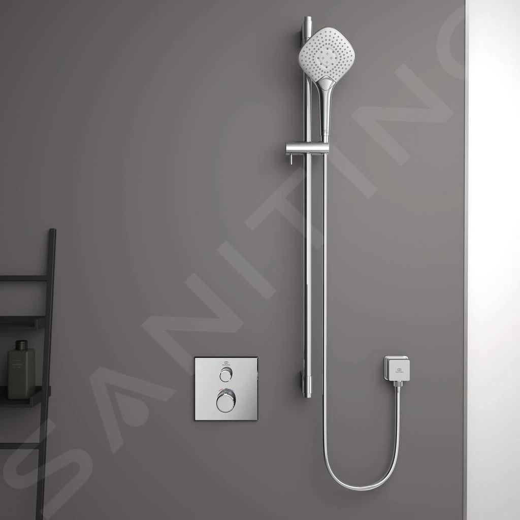 Ideal Standard CeraTherm Navigo - Inbouwthermostaat, Opbouwdeel, Chroom A7301AA 5 Ideal Standard CeraTherm Navigo - Inbouwthermostaat, Opbouwdeel, Chroom A7301AA - Afbeelding 5