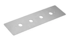 Kludi Toebehoren - Zichtbare Montageplaat Voor 4-gats Badkraan, Chroom 1602105