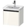 Duravit Ketho.2 - Wastafelkast 440x484x375 Mm, 1 Lade, Glanzend Wit K25080022220000