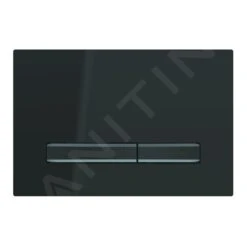 Geberit Sigma50 - Bedieningsplaat, Dual Flush Spoeling, Zwart/zwart Chroom 115.671.DW.2