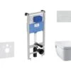 Ideal Standard ProSys - Toiletset- Inbouwreservoir, Douche-WC, WC-zitting TECEone, Oleas M2 Bedieningsplaat, Rimless, SoftClose, Chroom ProSys120M SP57