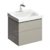 Geberit Xeno 2 - Wastafelonderkast 600 Mm, Interne Lade Met LED Verlichting, Grijs/beige 500.506.00.1