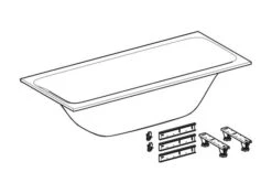 Geberit Tawa - Bad 1700x750x466 Mm, Wit 554.123.01.1 -Badkamer Luxe 06b30b098a0d7c2593605672 2