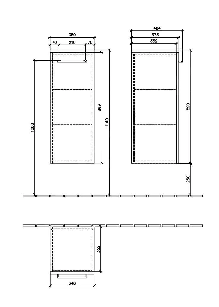 Villeroy & Boch Avento - Badkamer Zijkast, 350x890x373 Mm, 1 Deur, Crystal White A89501B4 2 Villeroy & Boch Avento - Badkamer Zijkast, 350x890x373 Mm, 1 Deur, Crystal White A89501B4 - Afbeelding 2