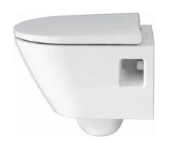 Duravit D-Neo - Hangend Toilet Compact, Rimless, Met WonderGliss, Wit 25870900001 -Badkamer Luxe 076b50fc30a8c9efeb7e56e3 1
