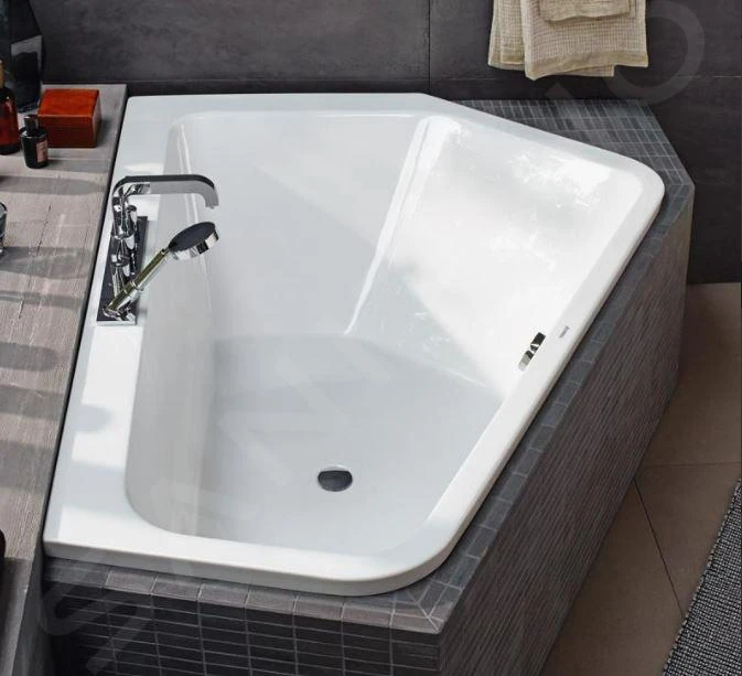 Duravit Paiova 5 - Asymmetrisch Bad, 1900x1400 Mm, Rechts, Wit 700393000000000 4 Duravit Paiova 5 - Asymmetrisch Bad, 1900x1400 Mm, Rechts, Wit 700393000000000 - Afbeelding 4