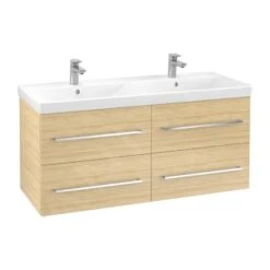 Villeroy & Boch Avento - Wastafelkast, 1180x514x452 Mm, 4 Laden, Nordic Oak A89300VJ