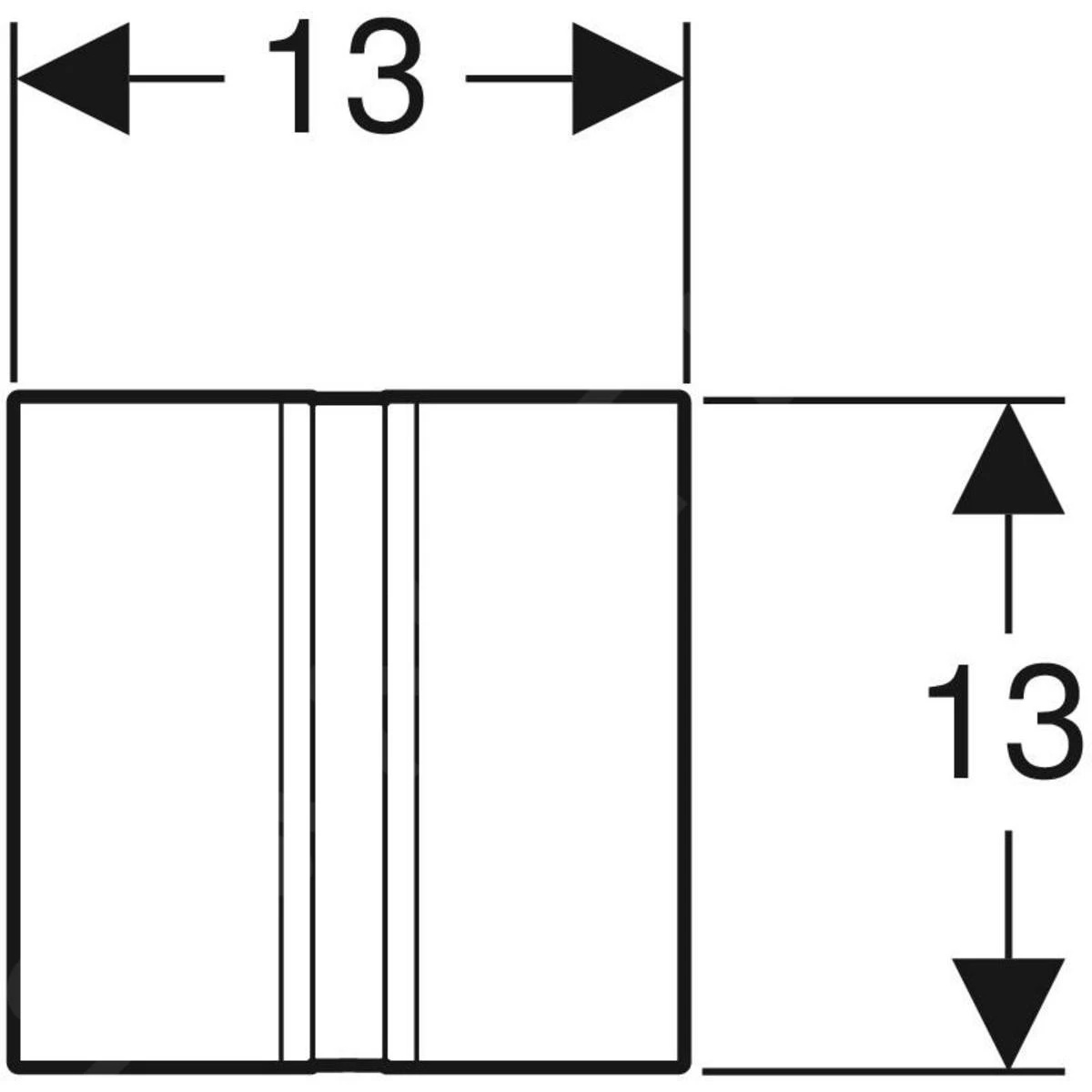 Geberit Spoelsystemen - Urinoirstuursysteem Met Elektronische Spoelactivering, Netvoeding, Bedieningsplaat Type 50, Messing 116.026.QF.1 2 Geberit Spoelsystemen - Urinoirstuursysteem Met Elektronische Spoelactivering, Netvoeding, Bedieningsplaat Type 50, Messing 116.026.QF.1 - Afbeelding 2