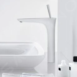 Hansgrohe PuraVida - Wastafelkraan Met Push-open Waste, Wit/chroom 15072400 -Badkamer Luxe 092ba0dc1ec2ea3391e5b87a