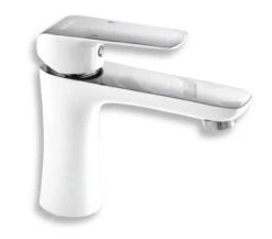 Novaservis Nobless Tina - Wastafelkraan, Wit/chroom 38001/1,1