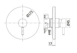Paffoni Light - Inbouwkraan Met 1 Uitgang, Chroom LIGBOX010CR -Badkamer Luxe 0959bb183420d64ba729011f
