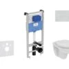Ideal Standard ProSys - Toiletset- Inbouwreservoir, Closet, WC-zitting Eurovit, Oleas M2 Bedieningsplaat, Rimless, SoftClose, Mat Chroom ProSys120M SP50