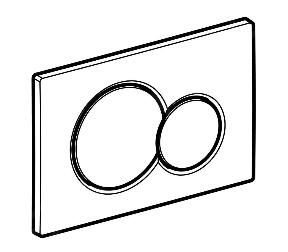 Geberit Sigma01 - Bedieningsplaat, Zwart 115.770.DW.5 3 Geberit Sigma01 - Bedieningsplaat, Zwart 115.770.DW.5 - Afbeelding 3
