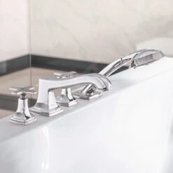 Hansgrohe Metropol Classic - 4-gats Badrandmengkraan Met Greep In Kruisvorm, Chroom 31449000 -Badkamer Luxe 098d2f5d1d83b47417ee9e53