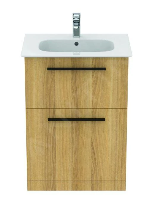 Ideal Standard I.Life A - Wastafelonderkast, 600x440x853 Mm, 2 Laden, Eikenhout T5273NX 6 Ideal Standard I.Life A - Wastafelonderkast, 600x440x853 Mm, 2 Laden, Eikenhout T5273NX - Afbeelding 6