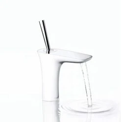 Hansgrohe PuraVida - Wastafelkraan 110 Met Waste, Wit/chroom 15074400 -Badkamer Luxe 0b3620df775f29fc22a5f15f