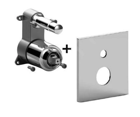 Paffoni Effe - Inbouwkraan Voor 2 Uitgangen, Chroom EFBOX015CR 3 Paffoni Effe - Inbouwkraan Voor 2 Uitgangen, Chroom EFBOX015CR - Afbeelding 3