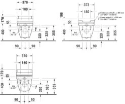 Duravit Starck 3 - Wandcloset Voor SensoWash, Met WonderGliss, Wit 22265900001 -Badkamer Luxe 0be39689398e49ebca185e9a 1