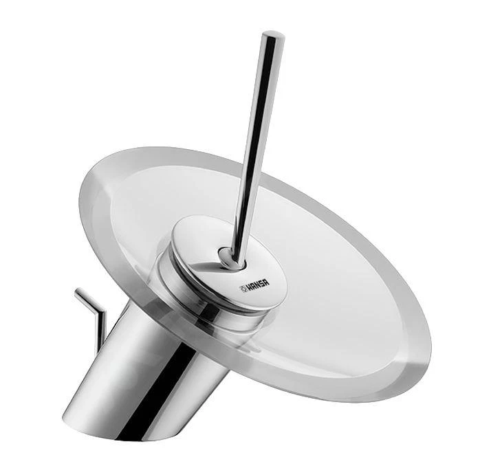 Hansa Murano - Wastafelkraan Met Waste, Chroom/helder Glas 5609210178 1 Hansa Murano - Wastafelkraan Met Waste, Chroom/helder Glas 5609210178