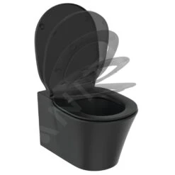 Ideal Standard Connect Air - Hangend Toilet, AquaBlade, Zwart E0054V3 -Badkamer Luxe 0d2f8c4e662174982f26c3e0