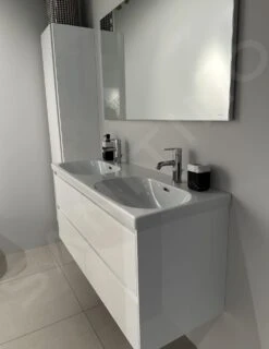 Laufen Lani - Wastafelonderkast, 118x45x52 Cm, 4 Laden, Glanzend Wit H4035741122611 -Badkamer Luxe 0d9662eb8b29bbce7dfd0eee