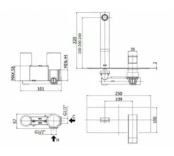 Paffoni Level - Inbouwkraan, Rvs LES106ST -Badkamer Luxe 0ebe10b4a2c8848db7029962