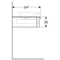 Geberit MyDay - Wastafelonderkast, 1150x520x200 Mm, Opening Rechts, Glanzend Wit 824160000 -Badkamer Luxe 0f342c7917c5ffafe25306eb