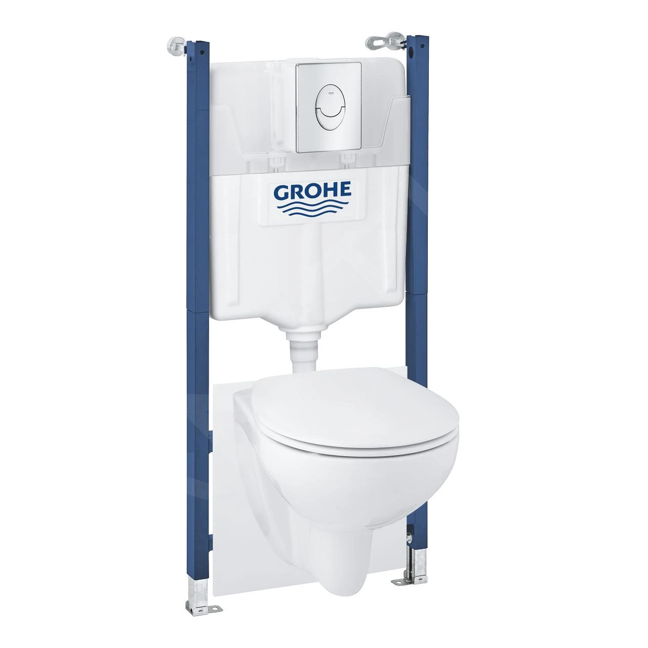 Grohe Solido - Toiletset Met Inbouwtoilet, Hangtoilet En Wc Bril Bau Ceramic, Softclose, Bedieningspaneel Skate Air, Chroom/wit 39888000 4 Grohe Solido - Toiletset Met Inbouwtoilet, Hangtoilet En Wc Bril Bau Ceramic, Softclose, Bedieningspaneel Skate Air, Chroom/wit 39888000 - Afbeelding 4