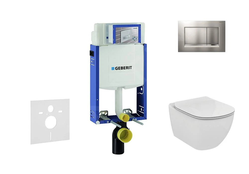 Geberit Kombifix - Set Voorwandinstallatie, Toilet En Zitting Ideal Standard Tesi, Bedieningsplaat Sigma30, Mat Chroom/chroom 110.302.00.5 NF7 1 Geberit Kombifix - Set Voorwandinstallatie, Toilet En Zitting Ideal Standard Tesi, Bedieningsplaat Sigma30, Mat Chroom/chroom 110.302.00.5 NF7