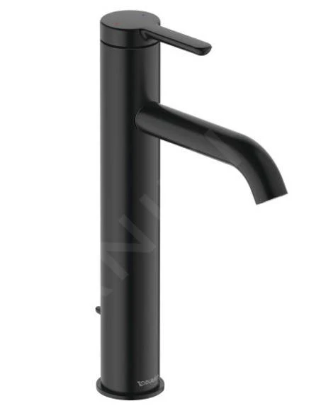 Duravit C.1 - Wastafelkraan Met Waste, Mat Zwart C11030001046 1 Duravit C.1 - Wastafelkraan Met Waste, Mat Zwart C11030001046