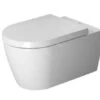 Duravit ME By Starck - Wandcloset, Softclose WC-zitting, Rimless, Alpine Wit 45290900A1